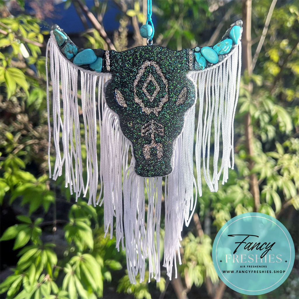 Bull Skull Blinged Out Small Freshie