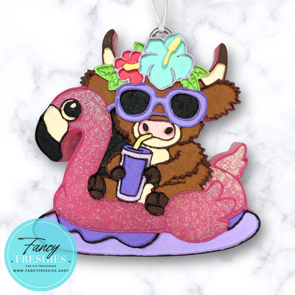 Highland Cow Floatie Freshie