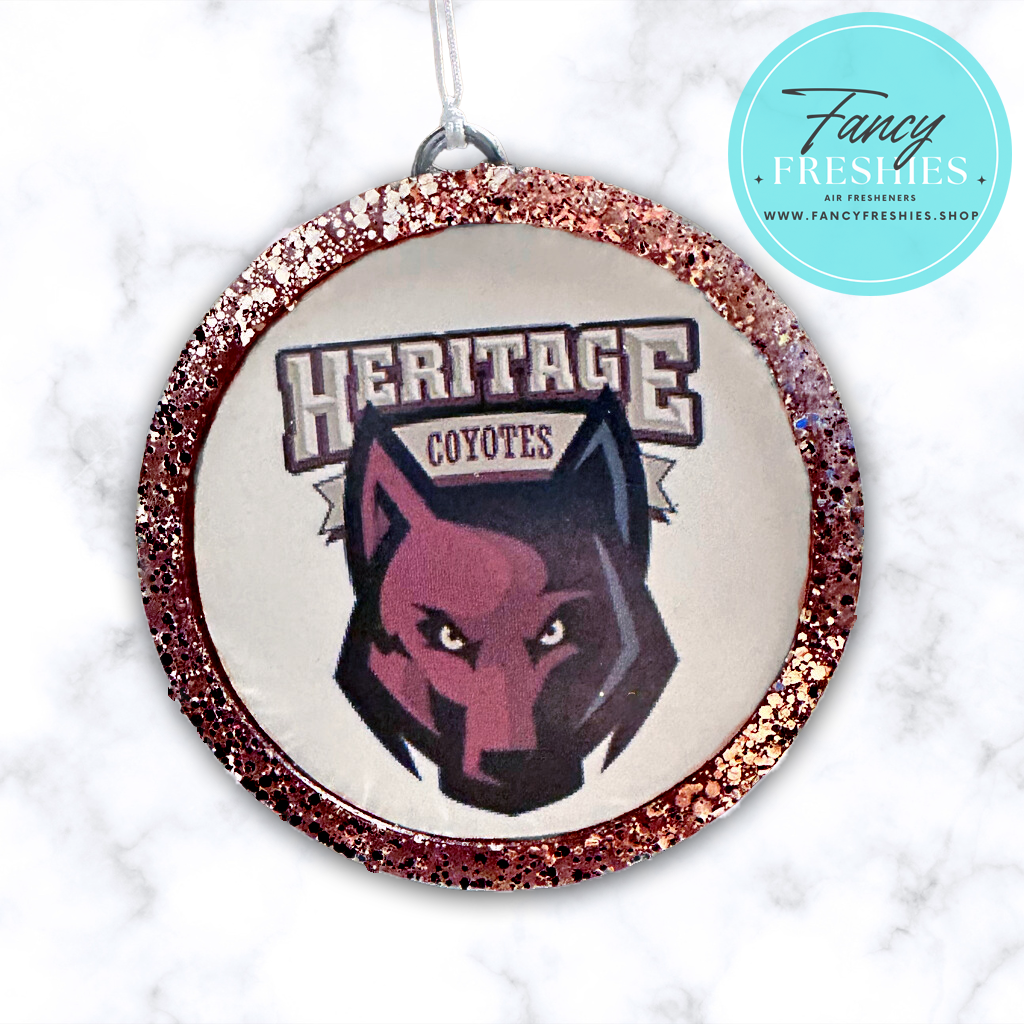 School Logo Round Freshie