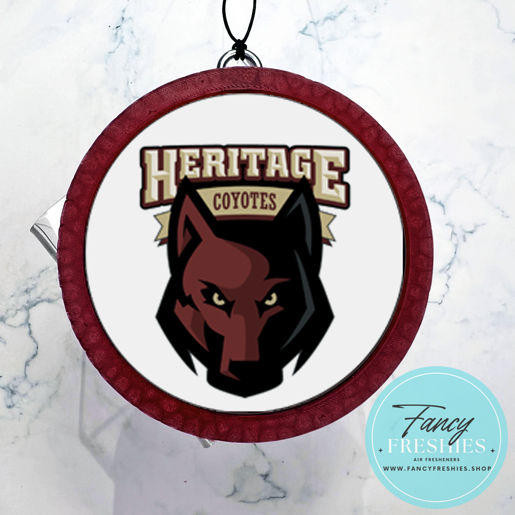 School Logo Round Freshie