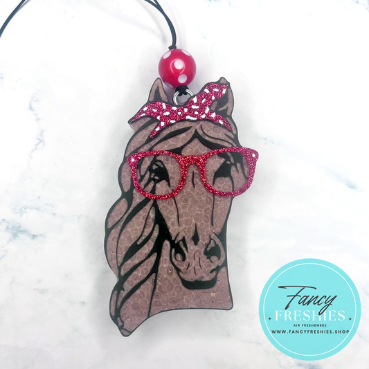 Horse with Glasses Freshie