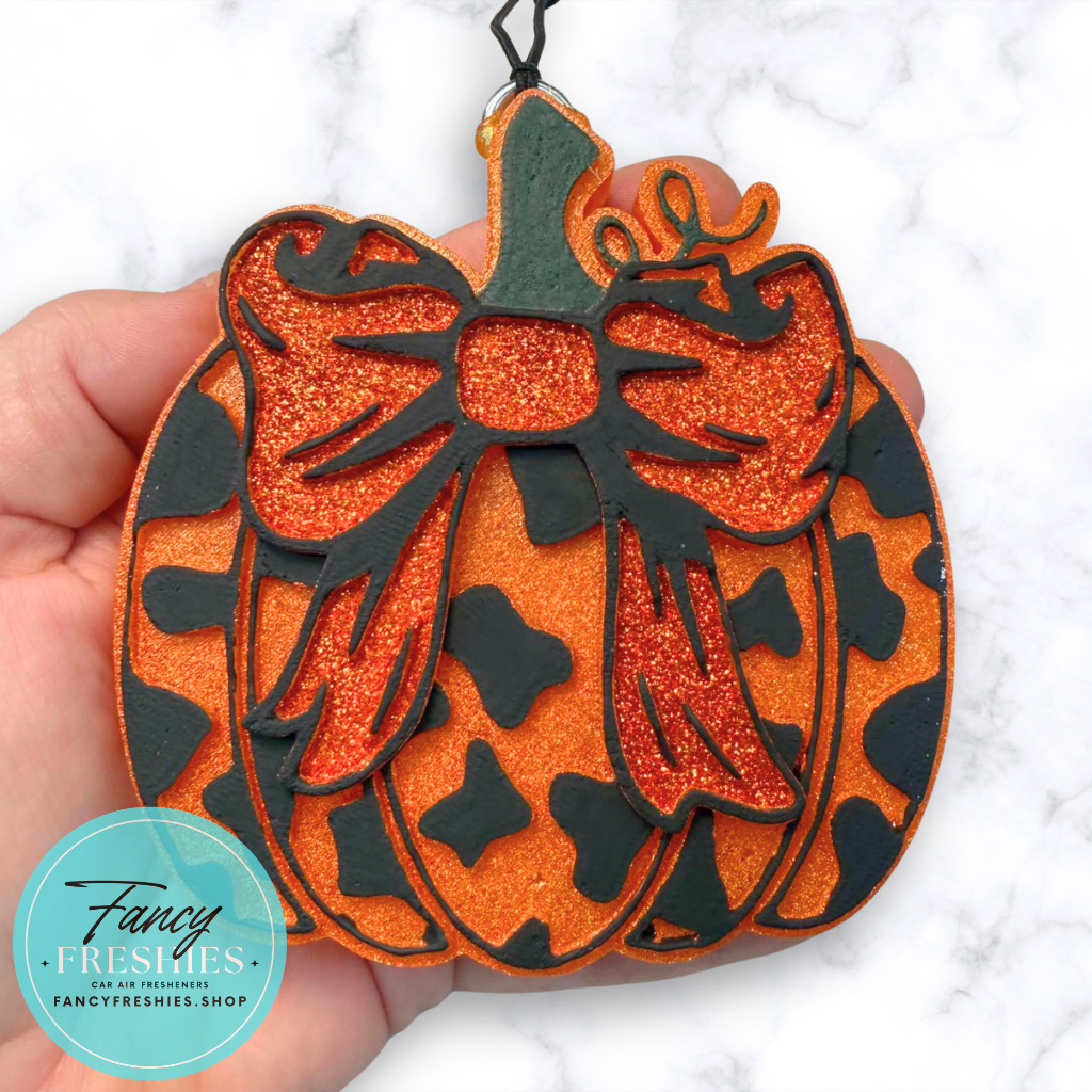 Pumpkin Cow Print Freshie