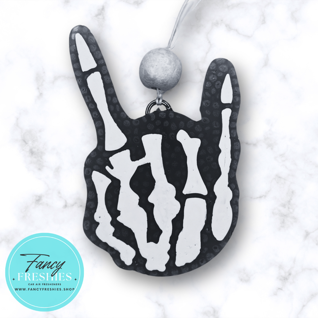 Rock n Roll Skull Hand Freshie
