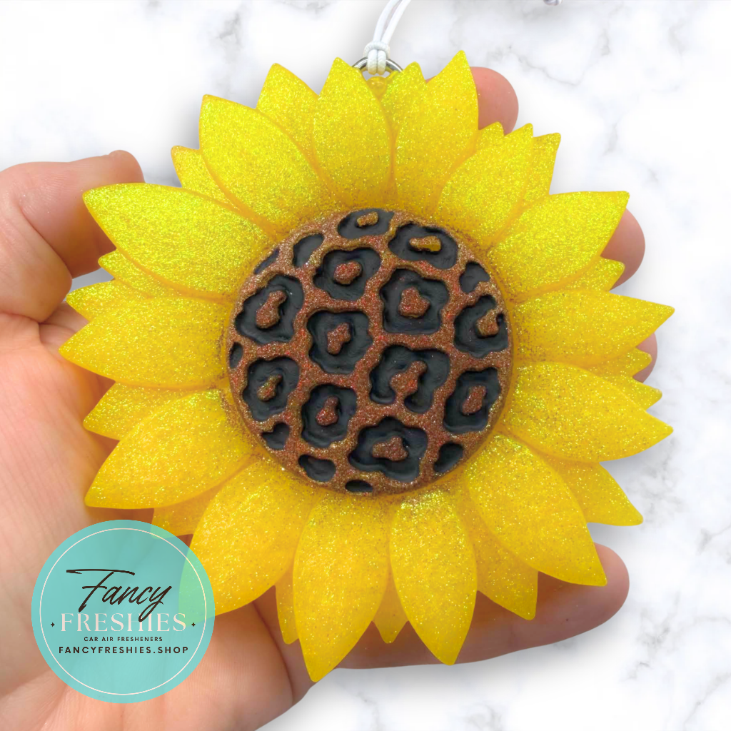 Sunflower Leopard Freshie