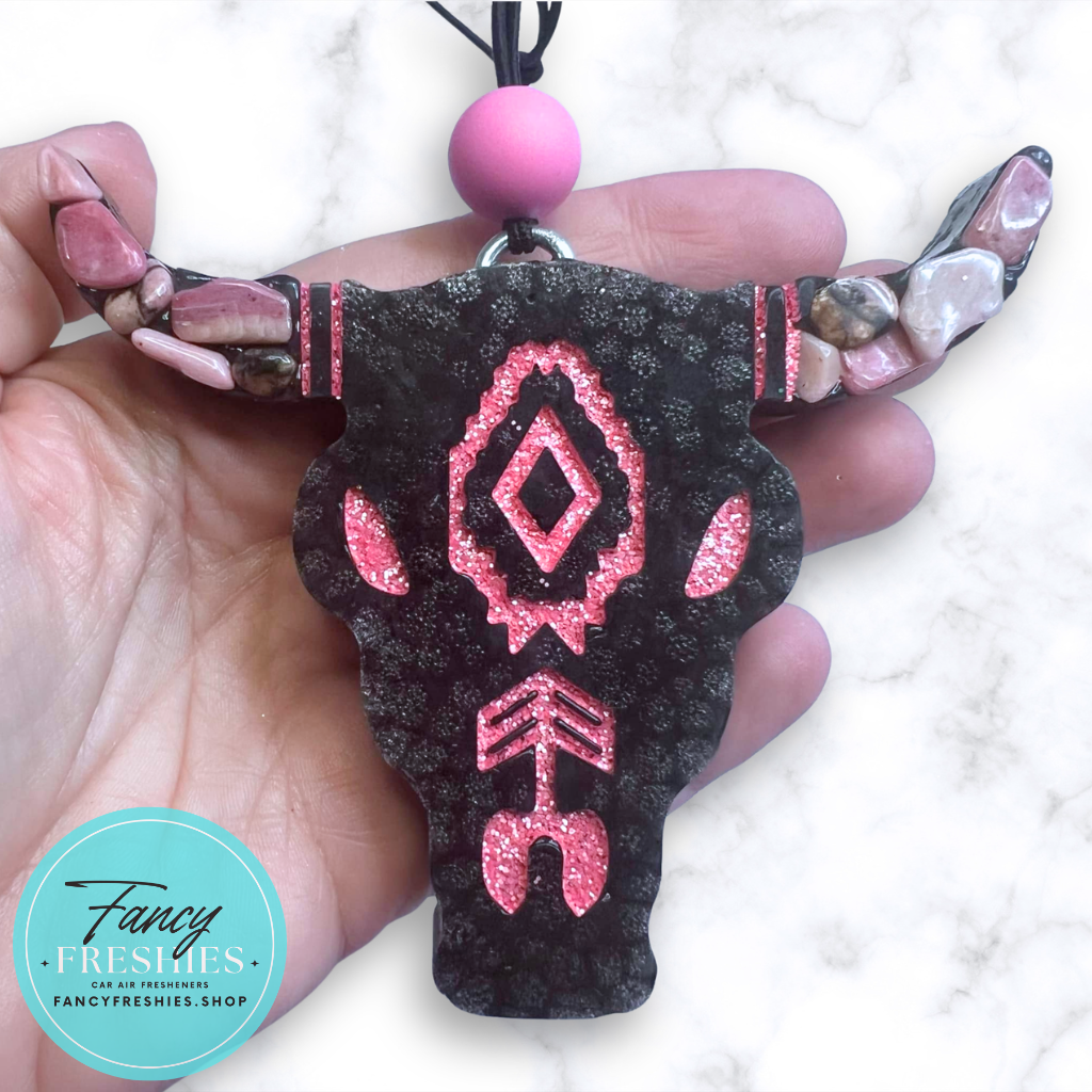 Bull Skull Blinged Out Small Freshie