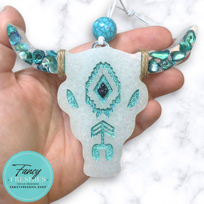 Bull Skull Blinged Out Small Freshie
