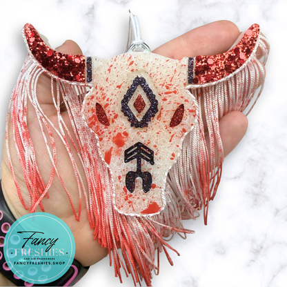 Bull Skull Blinged Out Small Freshie