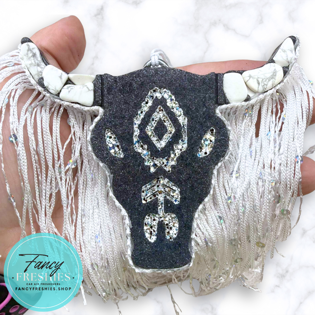 Bull Skull Blinged Out Small Freshie