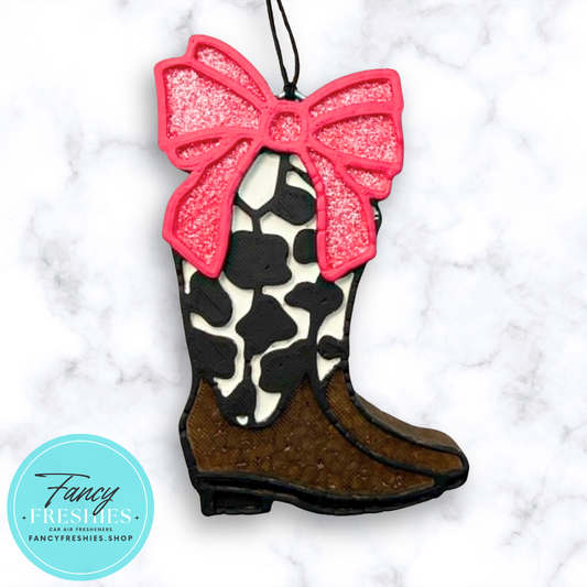 Cowboy Boots with Bow Freshie