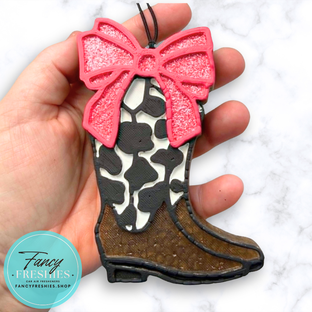 Cowboy Boots with Bow Freshie