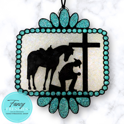 Cowboy Praying Freshie