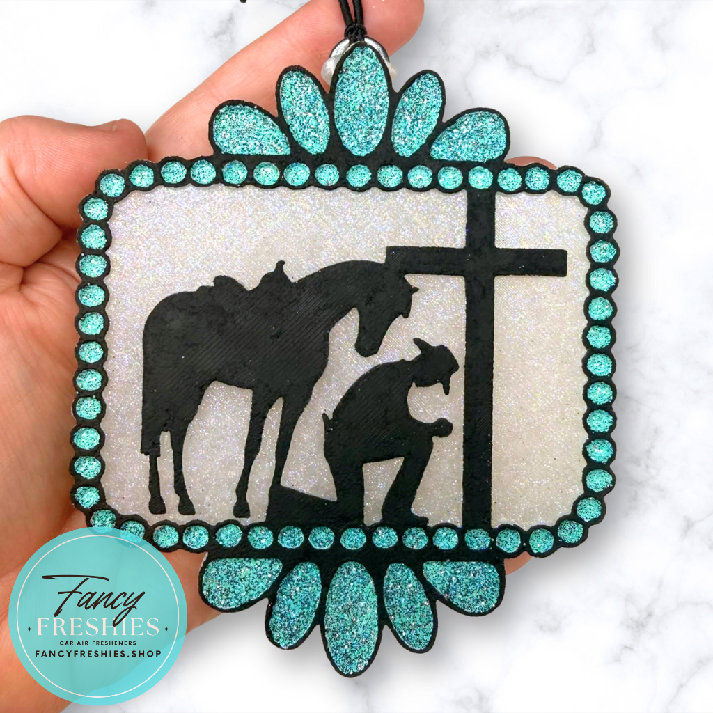 Cowboy Praying Freshie