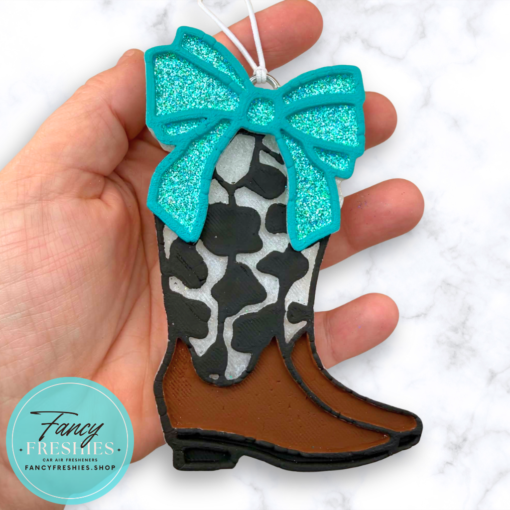 Cowboy Boots with Bow Freshie