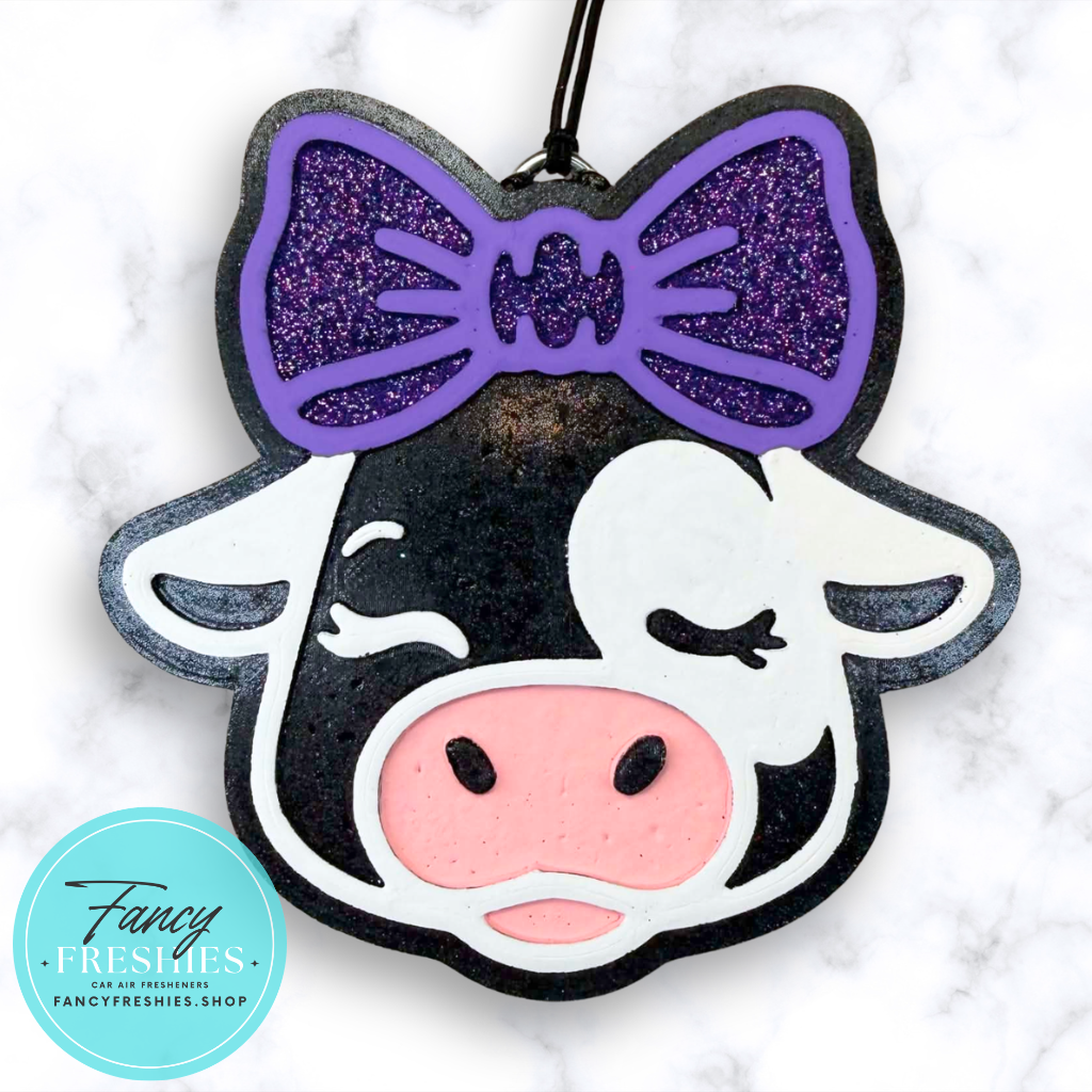 Cow Head with Bow Freshie