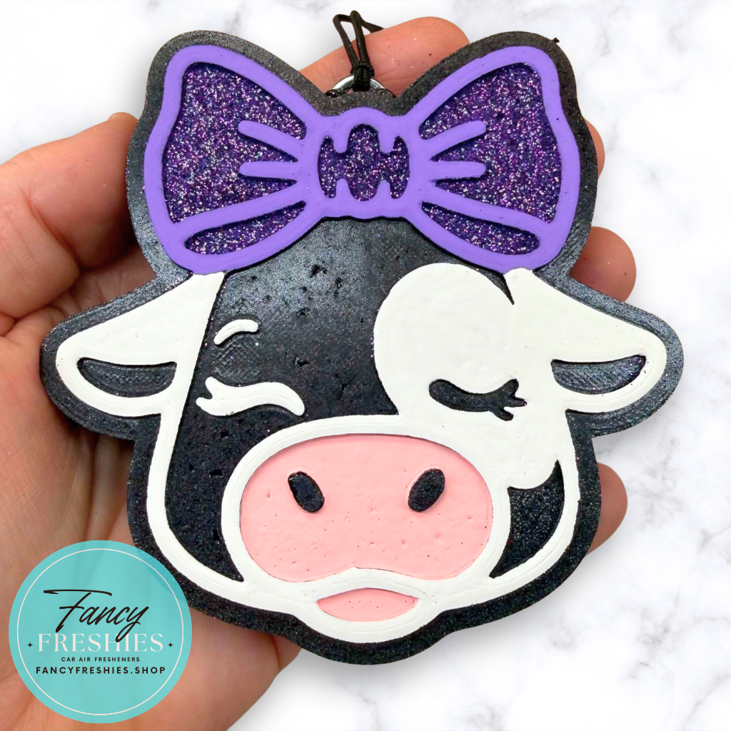 Cow Head with Bow Freshie