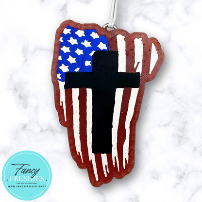 Flag with Cross Freshie