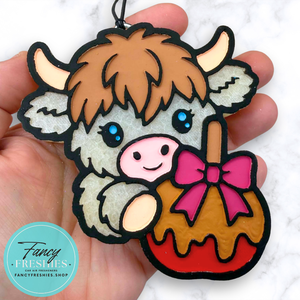 Highland Cow Candy Apple Freshie