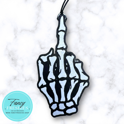 Middle Finger Skull Hand Freshie