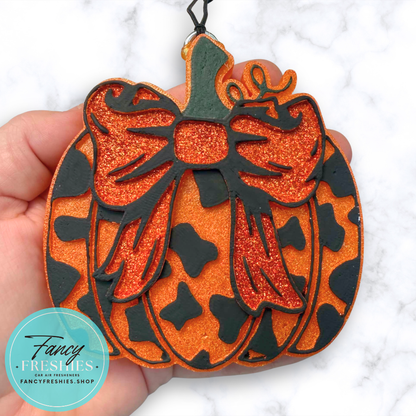 Pumpkin Cow Print Freshie