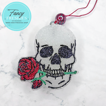 Skull with Rose Freshie