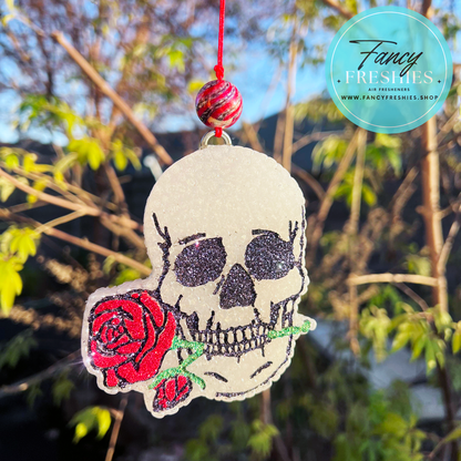 Skull with Rose Freshie