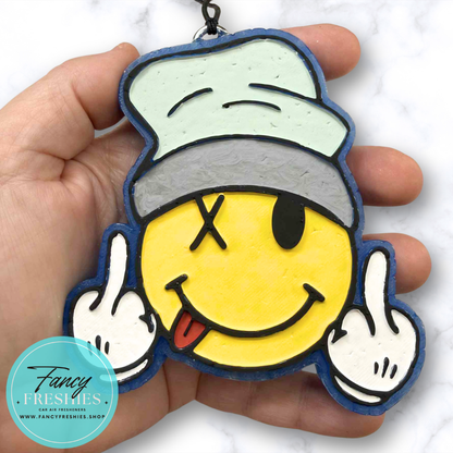 Smiley Flipping Off Freshie