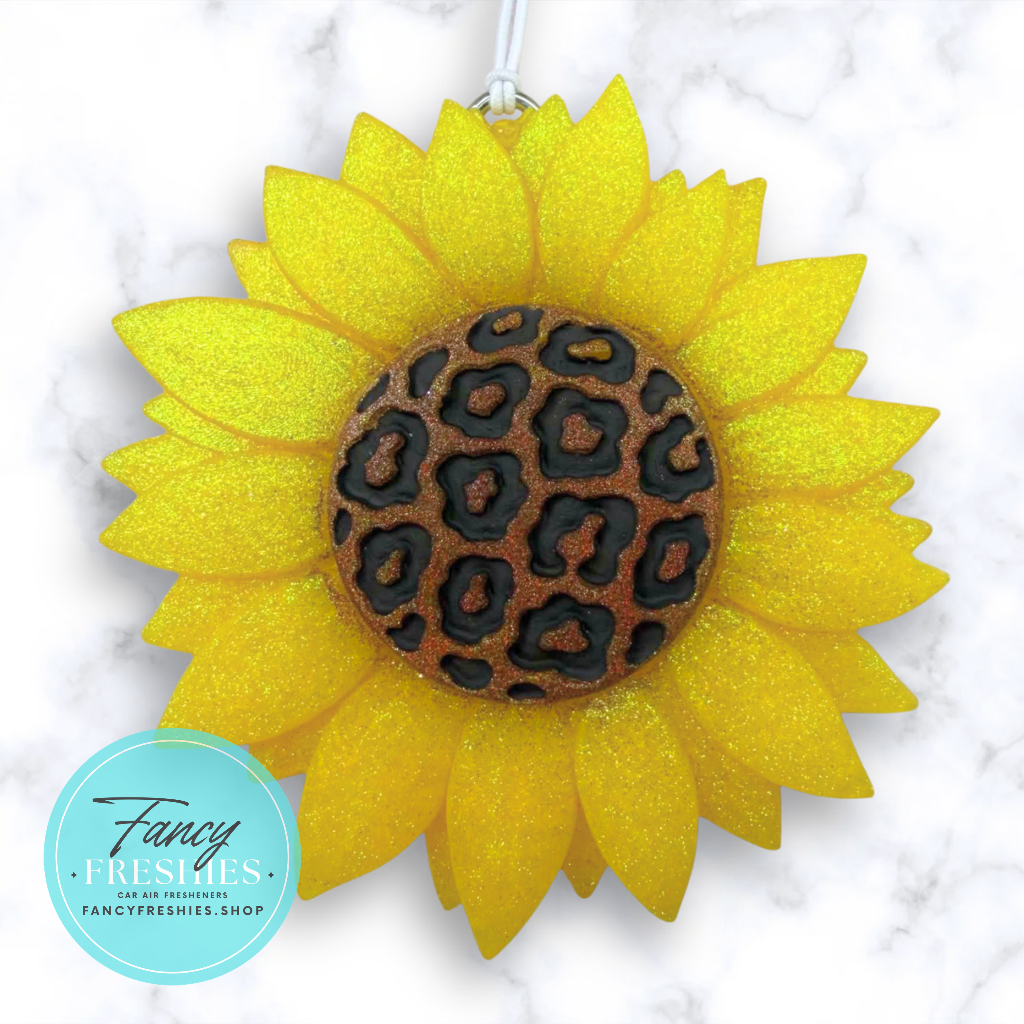 Sunflower Leopard Freshie