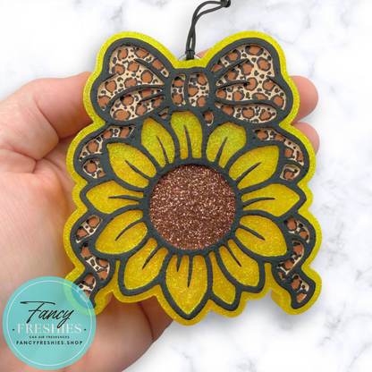 Sunflower with Bow Freshie