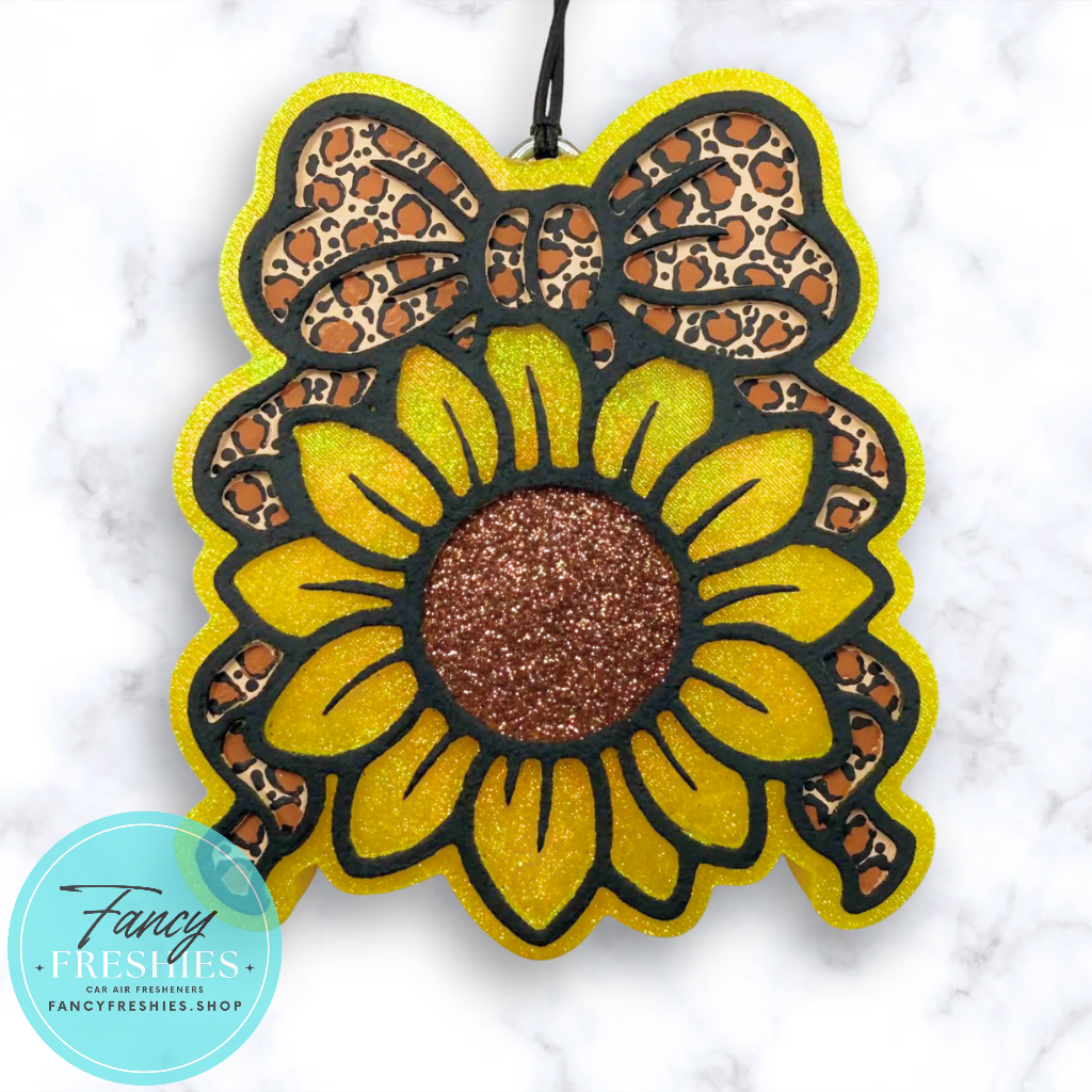 Sunflower with Bow Freshie