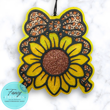 Sunflower with Bow Freshie